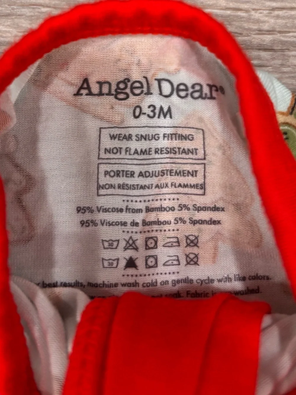 Angel Dear 0-3 Months Christmas Cookies Bamboo Pajamas Unisex